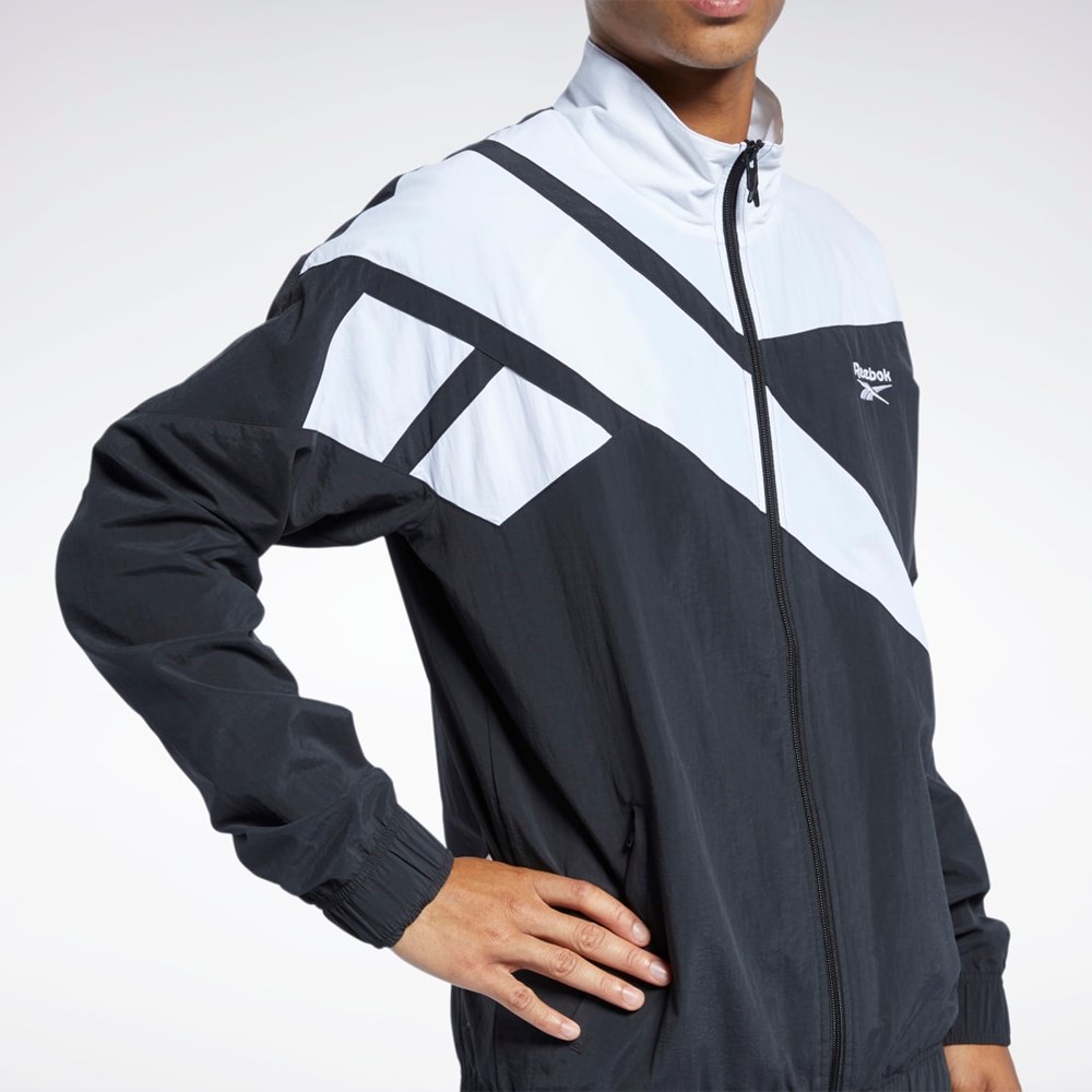 Reebok Classics Vector Track Jacket Černé | LYBSZ1205