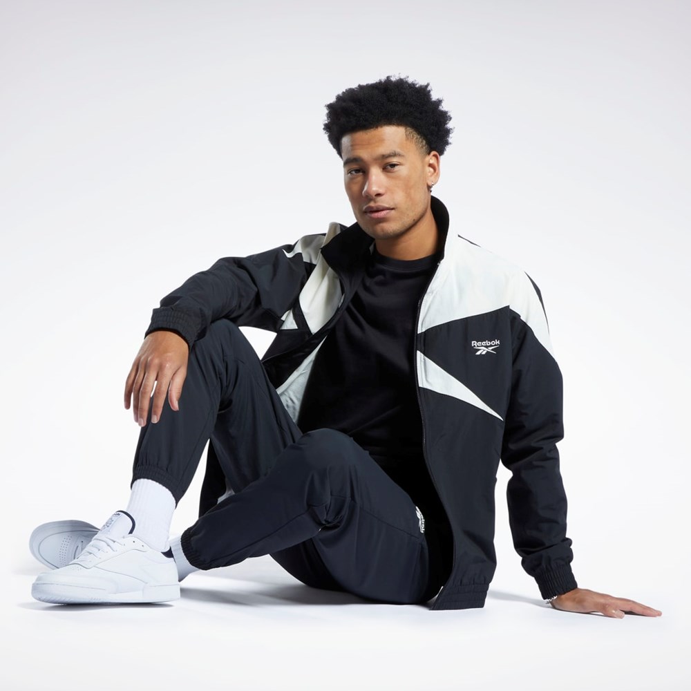 Reebok Classics Vector Track Jacket Černé Černé | VEPDO2137