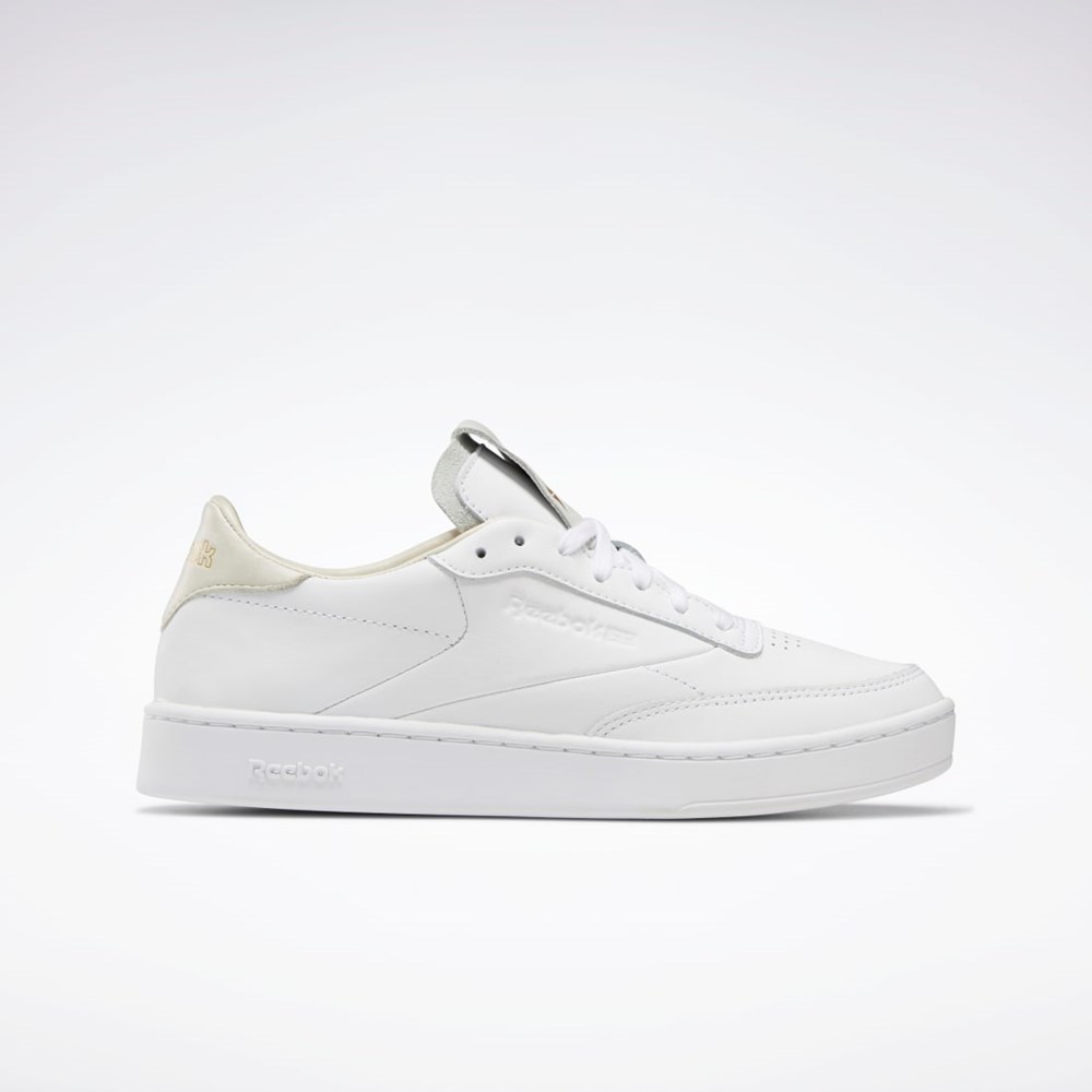Reebok Club C Clean Shoes Bílé Bílé | LVFWX0715