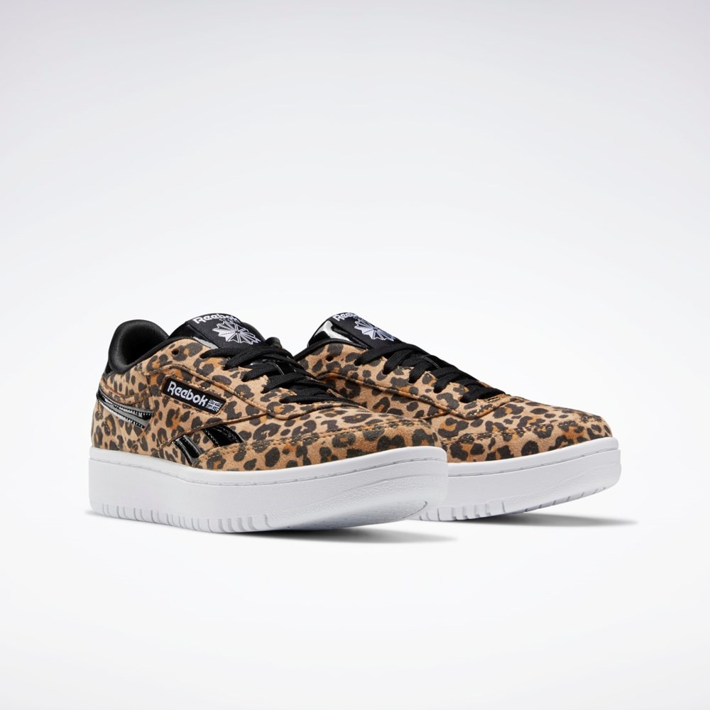 Reebok Club C Double Shoes - Grade School Černé | KSVZP7680