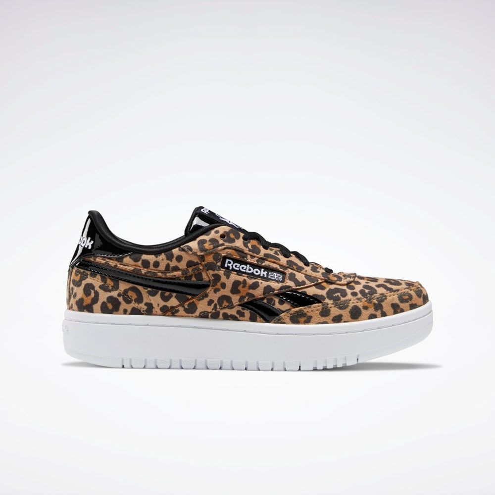 Reebok Club C Double Shoes - Grade School Černé | KSVZP7680