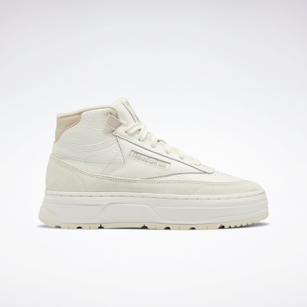 Reebok Club C Geo Mid Shoes Béžový | XQYAV6785
