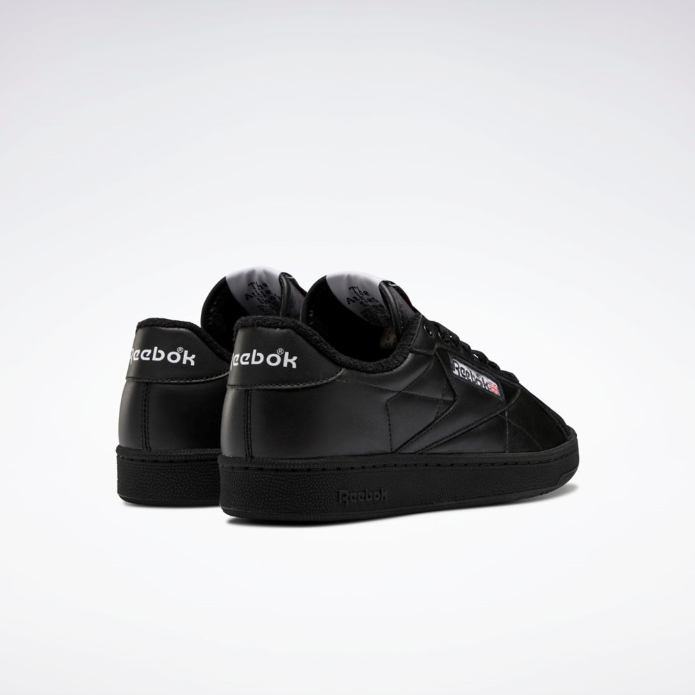Reebok Club C Grounds Shoes Černé Červené Černé | LXEIC9835