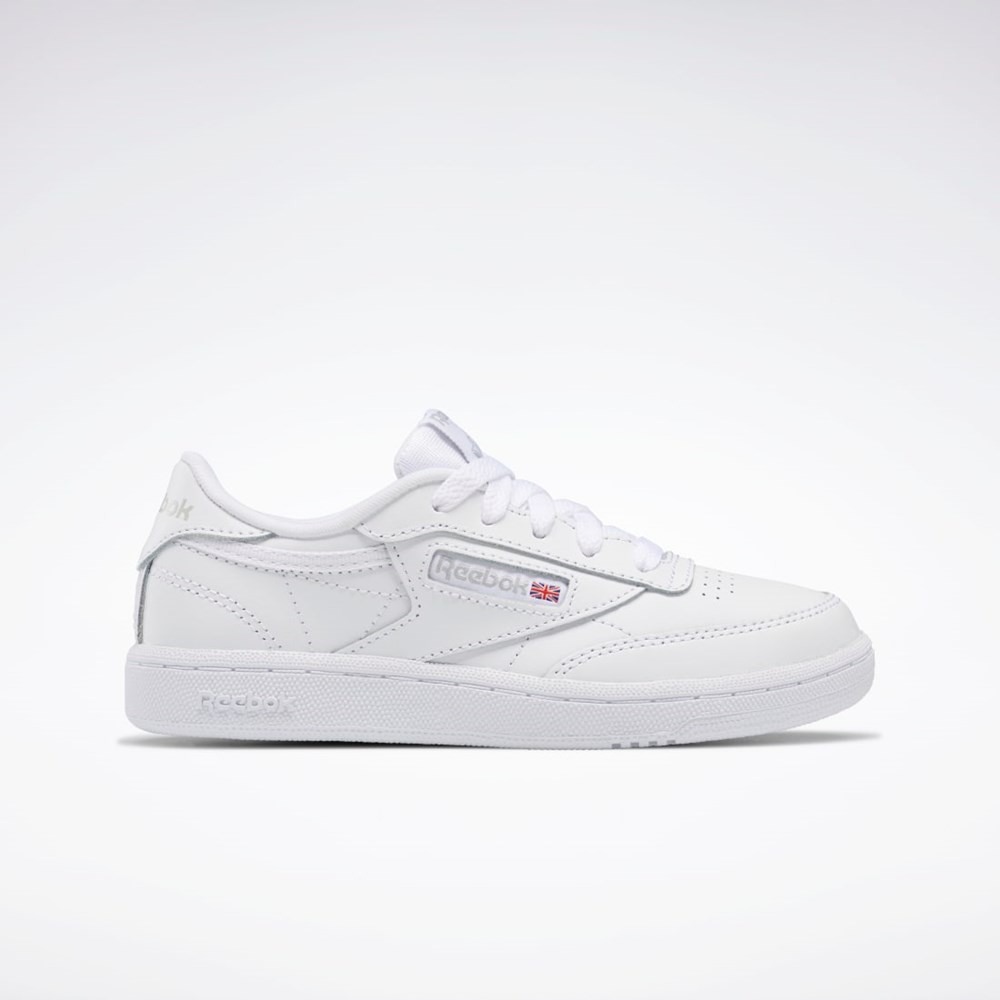 Reebok Club C Shoes - Preschool Bílé Šedé | NEAPO9305