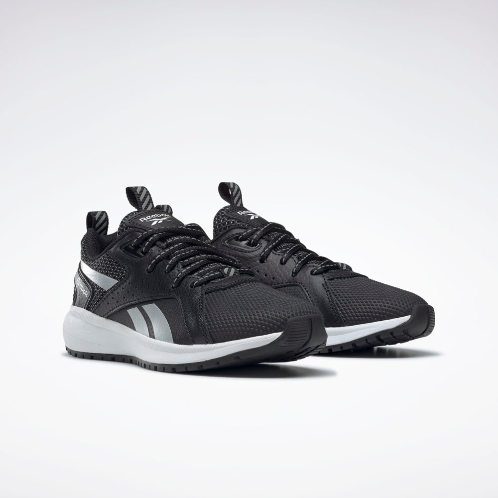 Reebok Durable XT Shoes - Preschool Černé Stříbrné Bílé | HMOWB6219