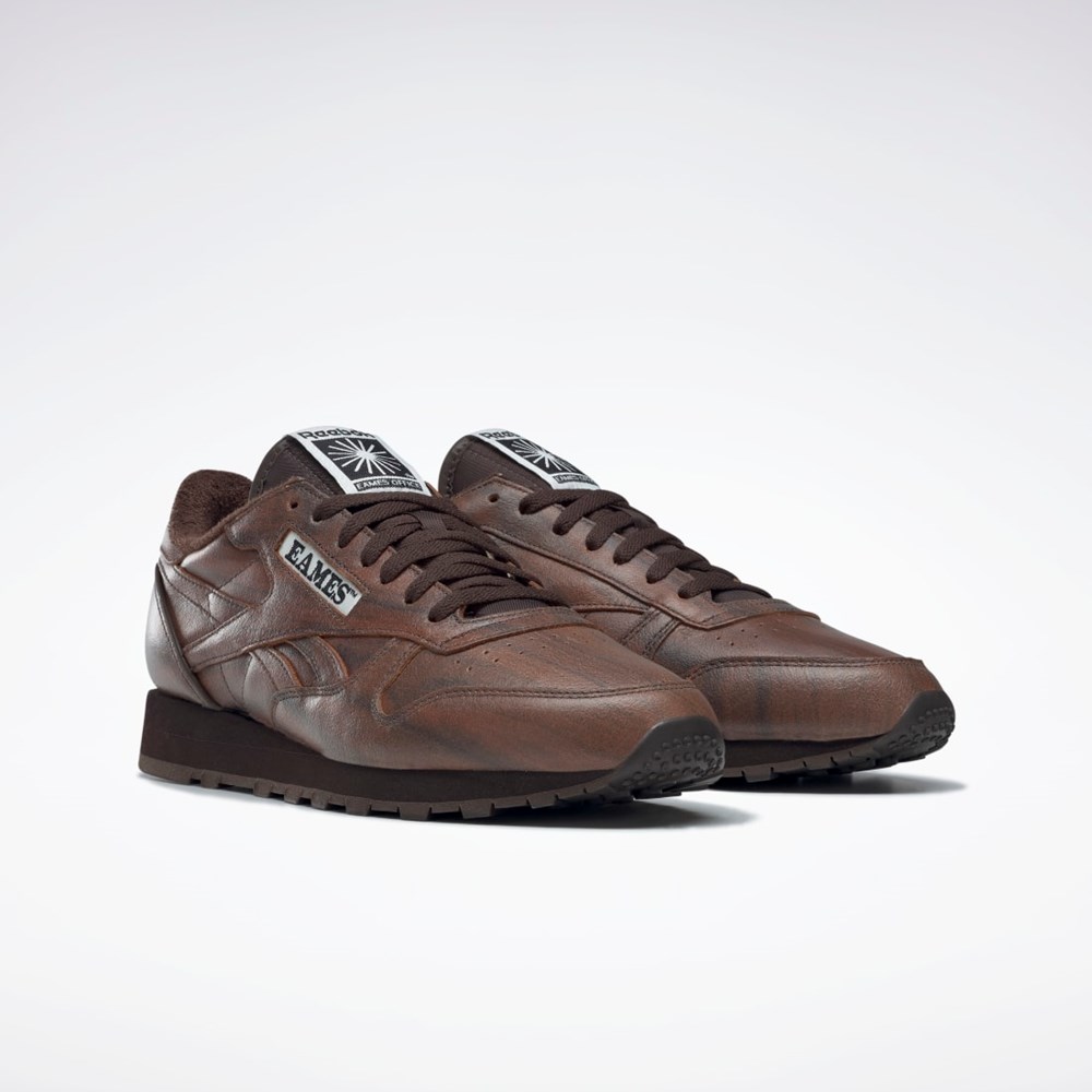 Reebok Eames Classic Leather Shoes Tmavě Hnědé Tmavě Hnědé Tmavě Hnědé | LNWJR3107