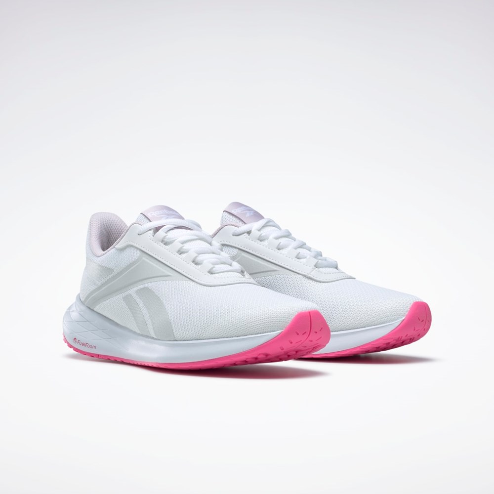 Reebok Energen Plus Běžecké Shoes Bílé Šedé Žluté | OPBEX8013