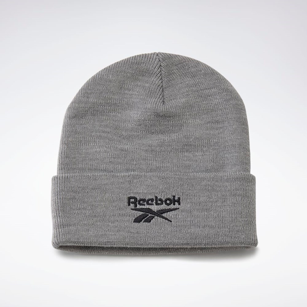 Reebok Foundation Logo Beanie Šedé | ENKPL1563