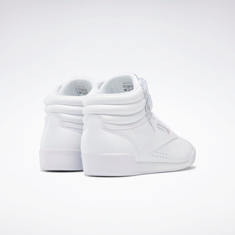Reebok Freestyle Hi Shoes - Grade School Bílé | IBJUV1528