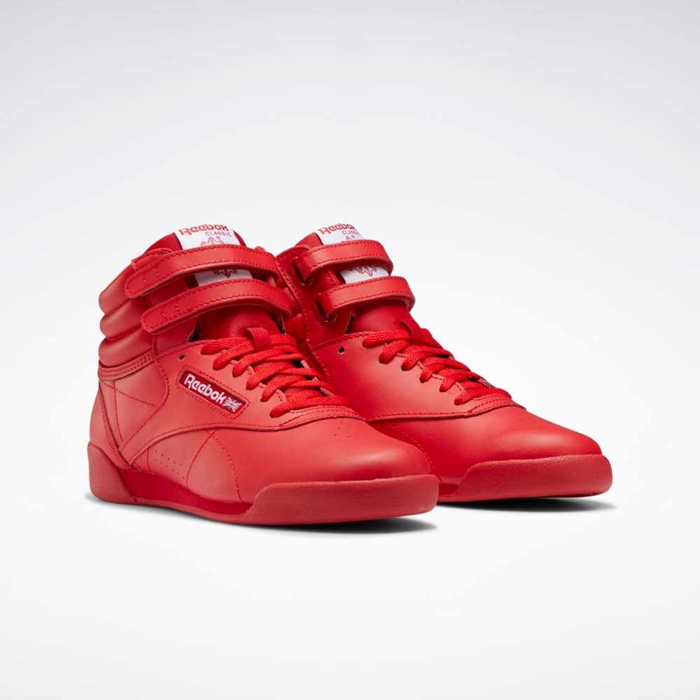 Reebok Freestyle Hi Shoes - Grade School Červené Červené Bílé | YXFRE0914