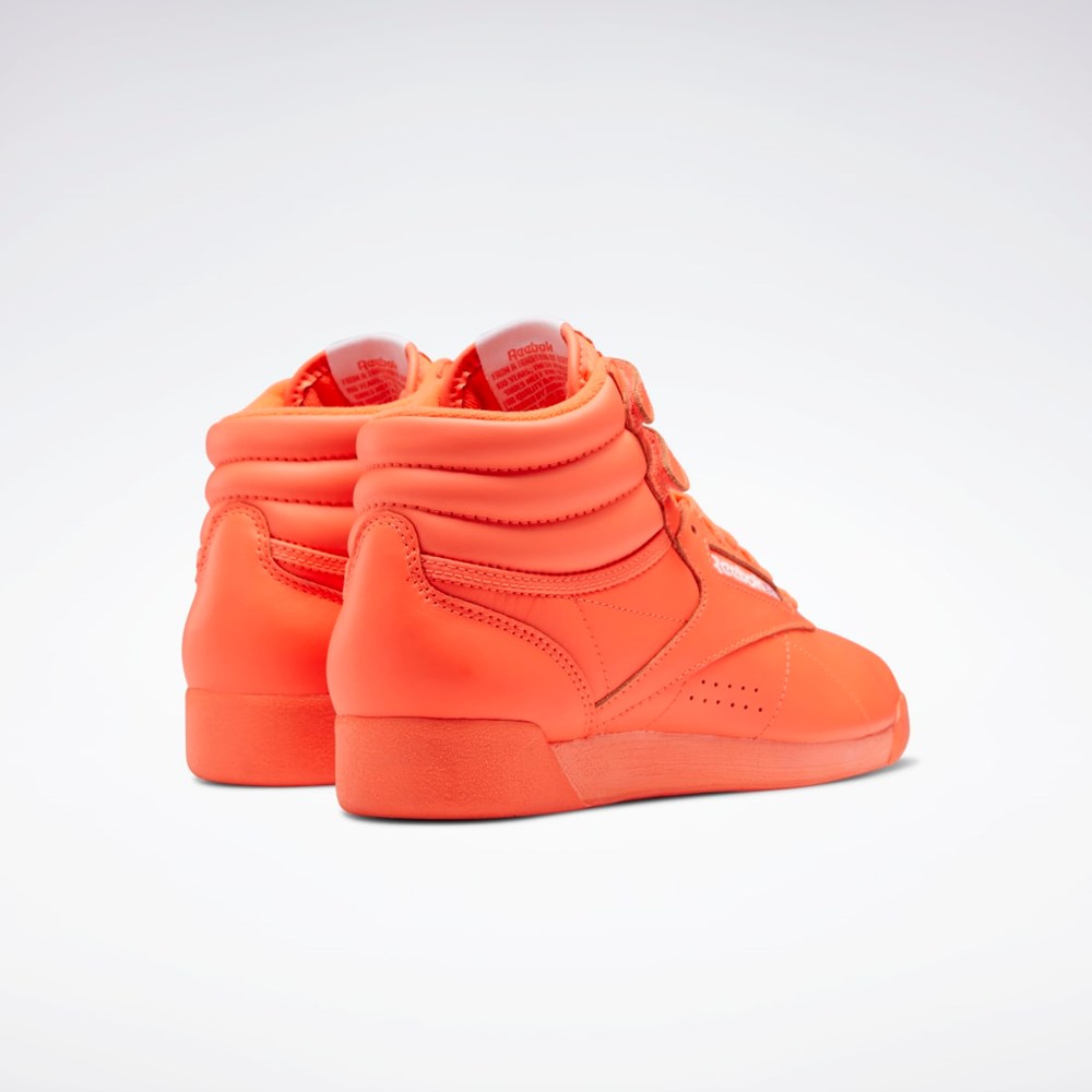 Reebok Freestyle Hi Shoes Oranžové Oranžové Bílé | RNEZP0396