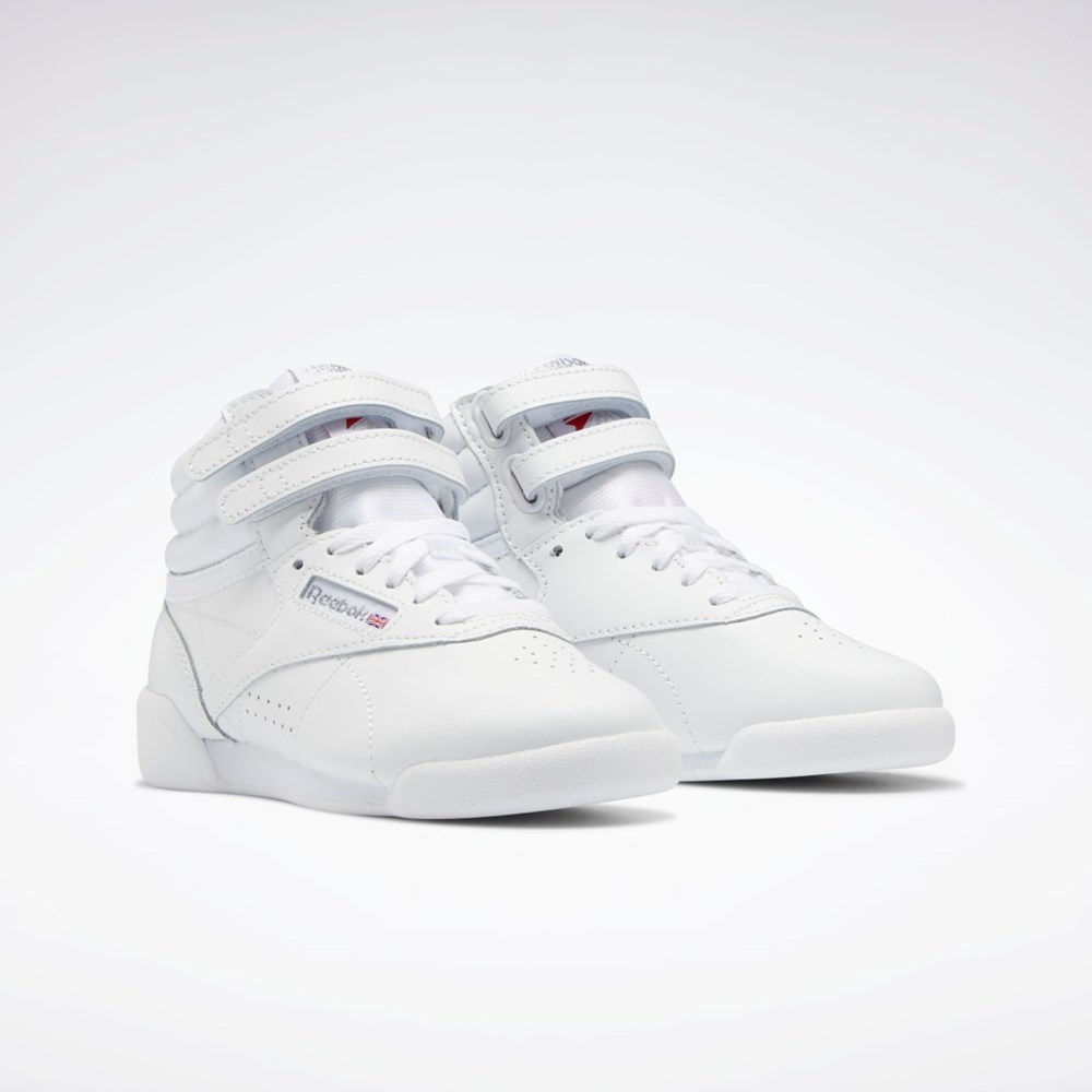 Reebok Freestyle Hi Shoes - Preschool Bílé Bílé Bílé | YPICA6930