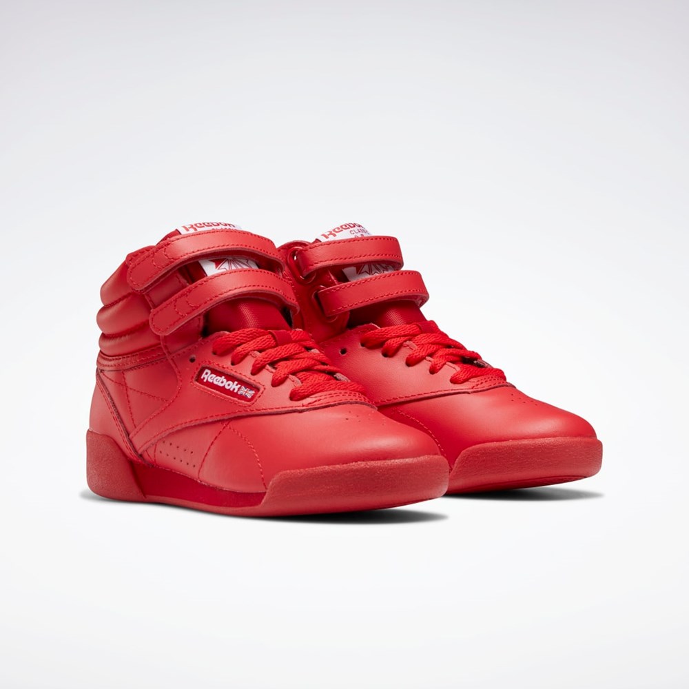 Reebok Freestyle Hi Shoes - Preschool Červené Červené Bílé | MXBFD1632