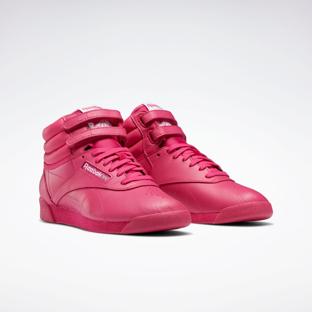Reebok Freestyle Hi Shoes Růžové Růžové Bílé | OGLHM3982