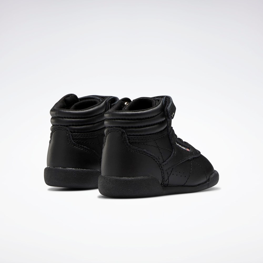 Reebok Freestyle Hi Shoes - Toddler Černé Černé Šedé | DGILQ2839