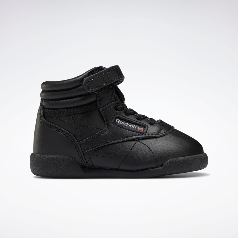 Reebok Freestyle Hi Shoes - Toddler Černé Černé Šedé | DGILQ2839