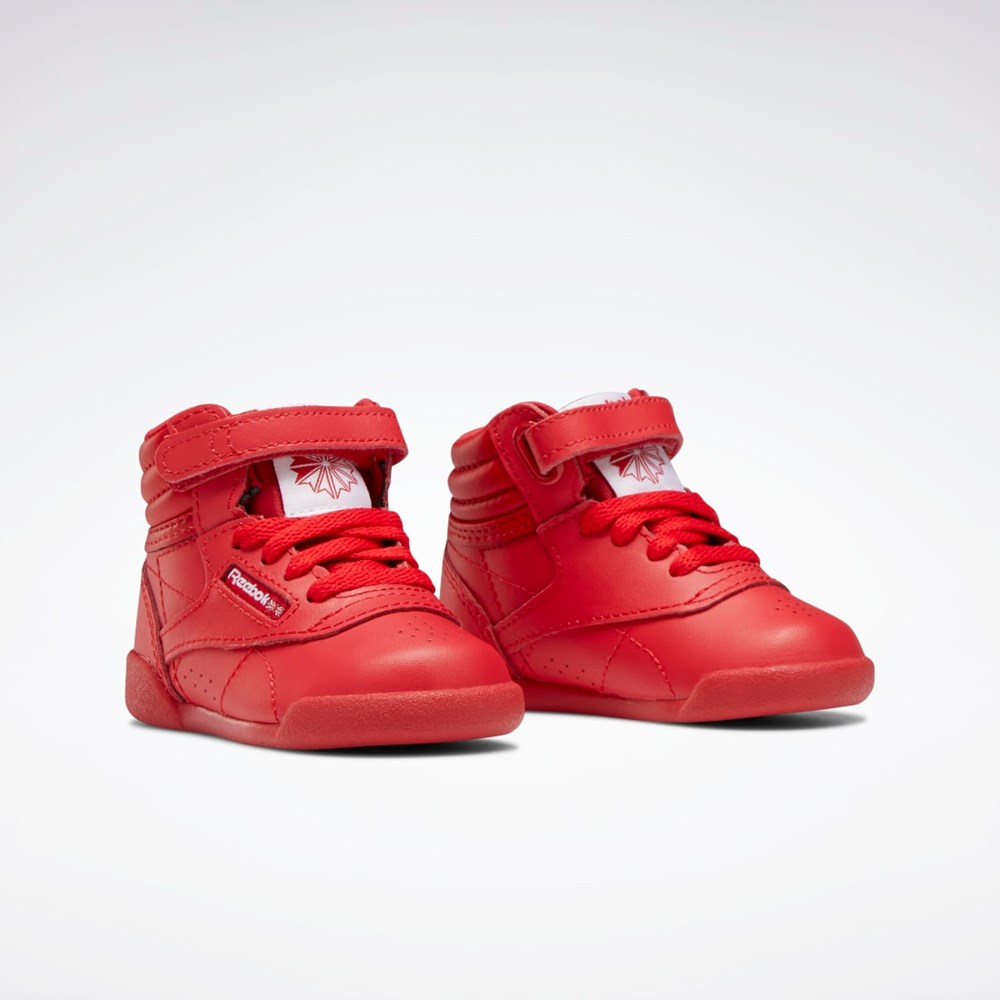Reebok Freestyle Hi Shoes - Toddler Červené Červené Bílé | SEHWJ3541