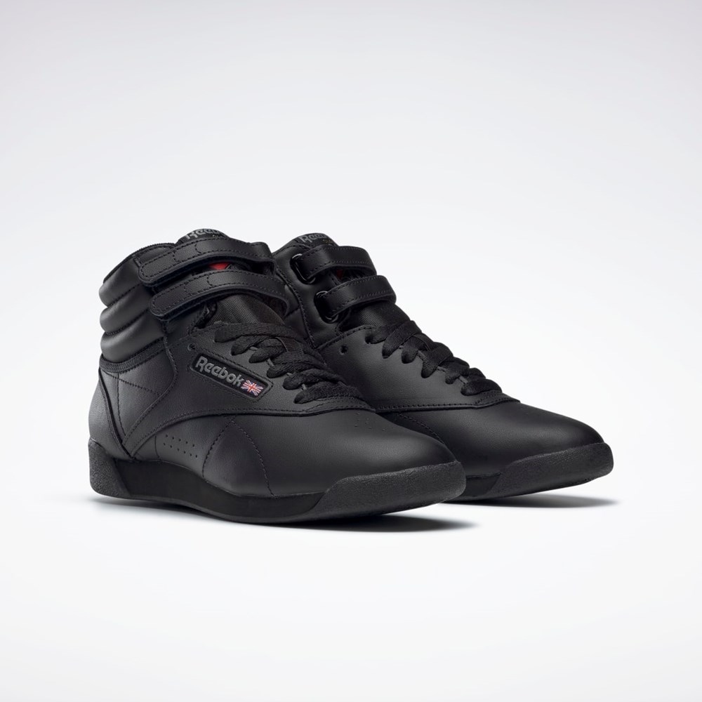 Reebok Freestyle Hi Shoes Černé | JNPCA3104