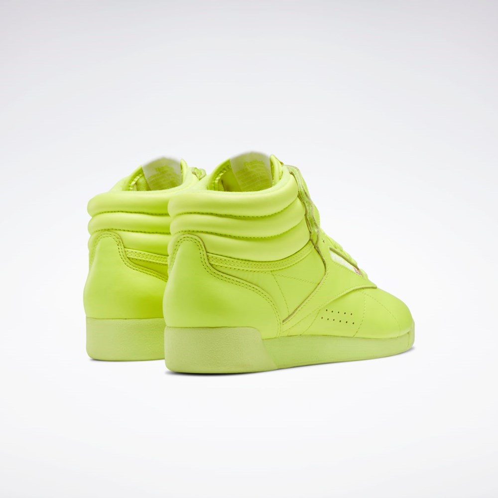 Reebok Freestyle Hi Shoes Žluté Žluté Bílé | UBYTM5942
