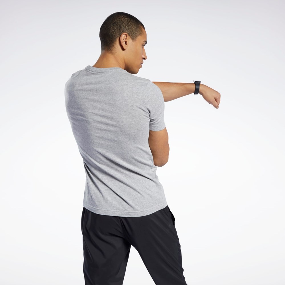 Reebok Grafická Series Linear Logo Tee Šedé | NAKDI8692