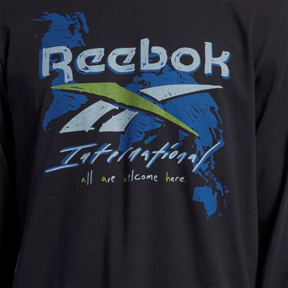 Reebok Grafická Series Pre-Season Long Sleeve T-Shirt Černé | GJIOH1908