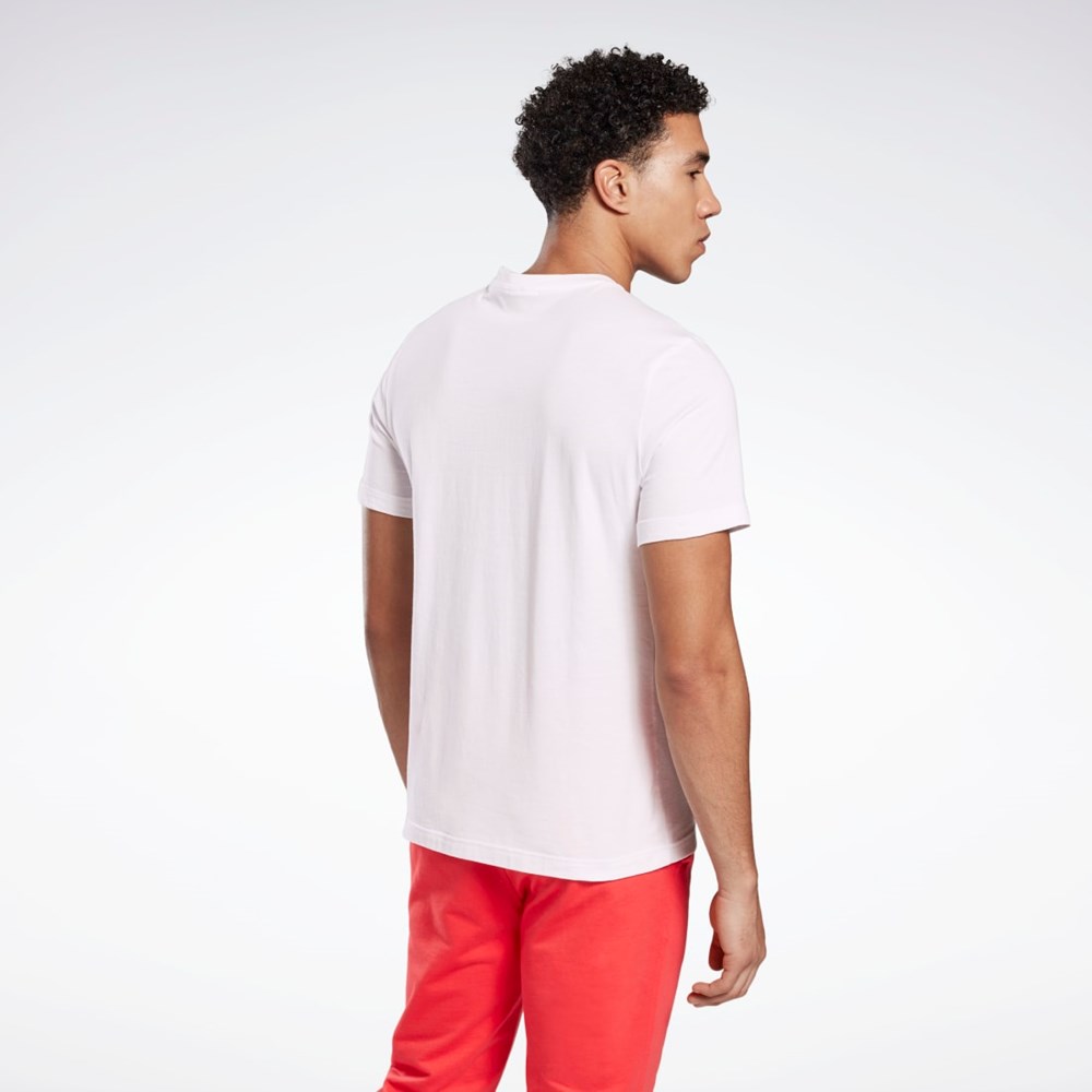 Reebok Grafická Series Reebok Stacked Tee Bílé | BIORT4519