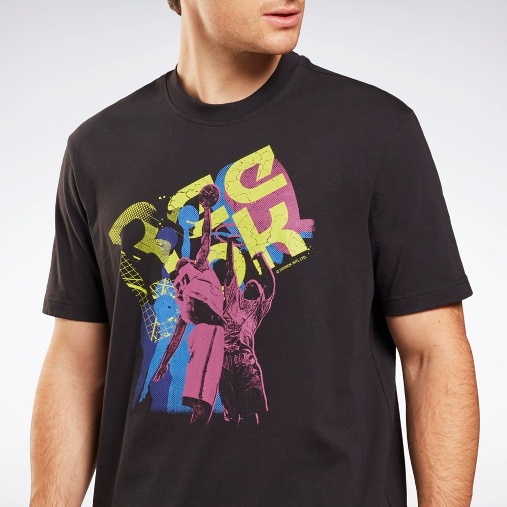 Reebok Grafická Series T-Shirt Černé | DQEWA9125