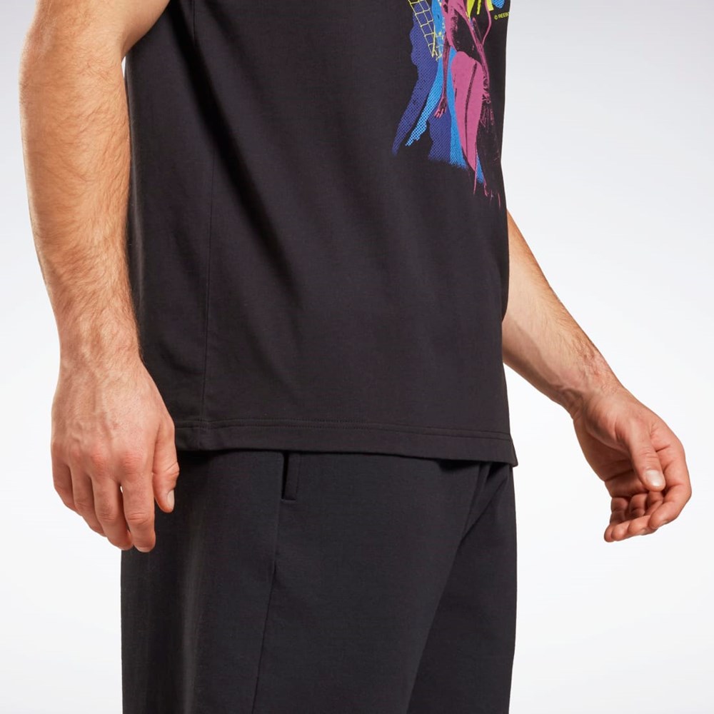 Reebok Grafická Series T-Shirt Černé | DQEWA9125