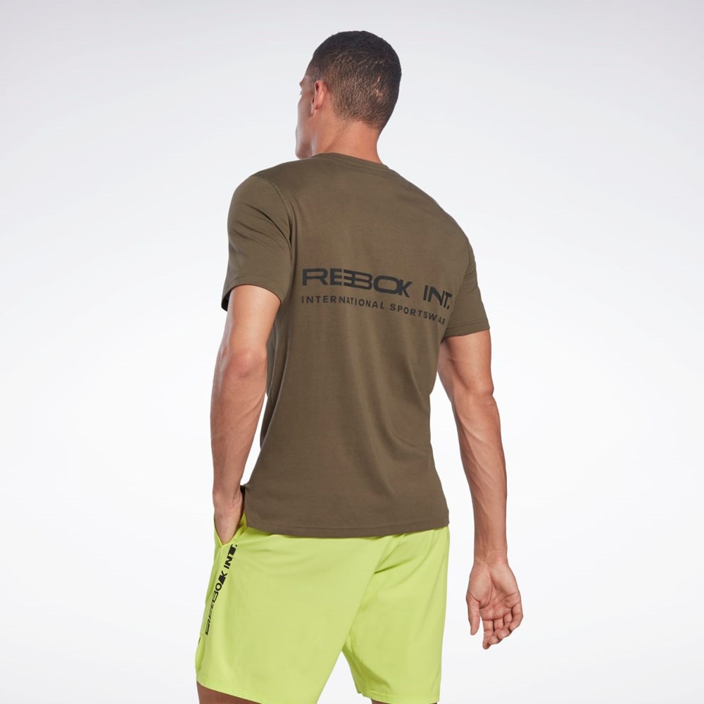 Reebok Grafická Speedwick Move T-Shirt Zelene | AUEQC8962