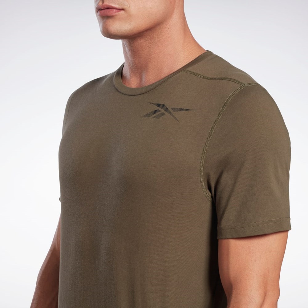 Reebok Grafická Speedwick Move T-Shirt Zelene | AUEQC8962