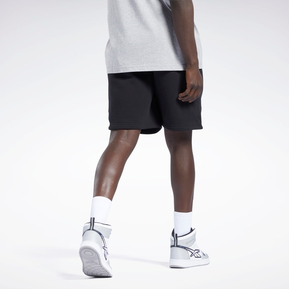 Reebok Iverson Basketball Fleece Shorts Černé | QAEFZ1054
