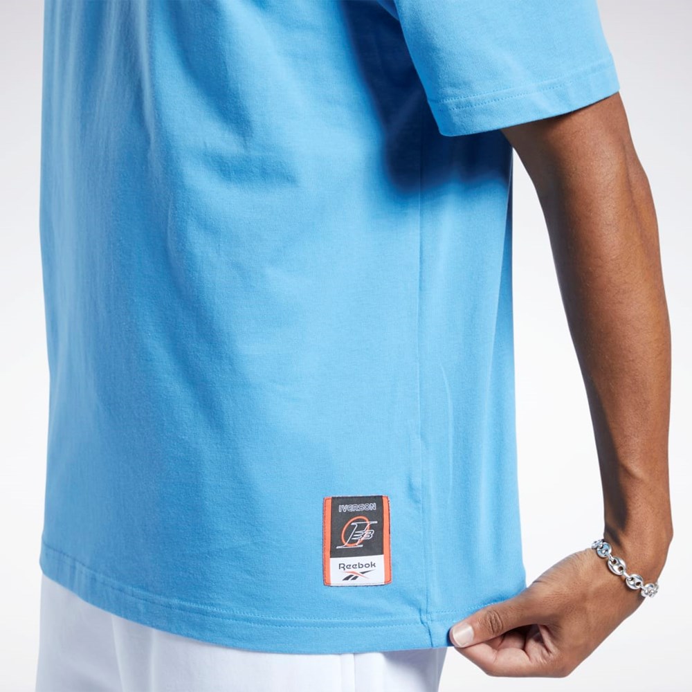 Reebok Iverson Basketball I3 Blueprint Krátké Sleeve T-Shirt Blankyt | XBMPY2645