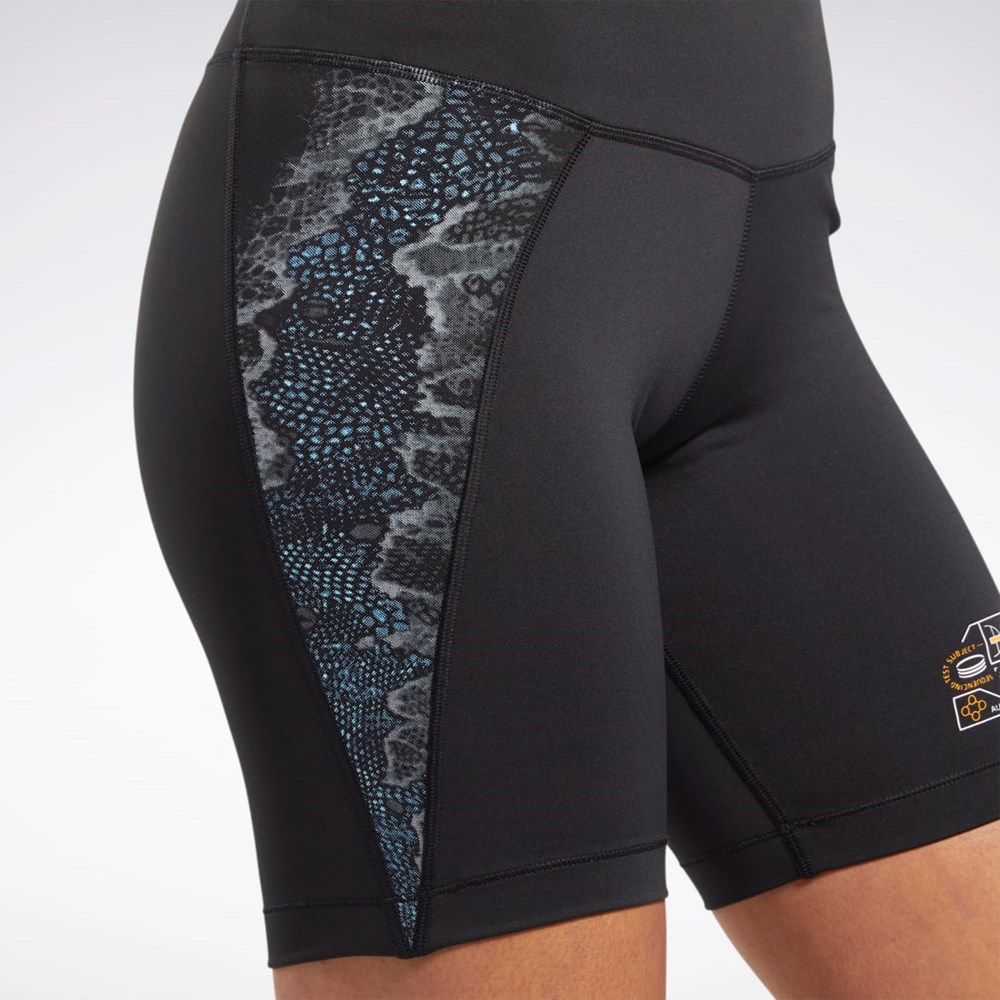 Reebok Jurassic World Bike Shorts Černé | THBZQ2734