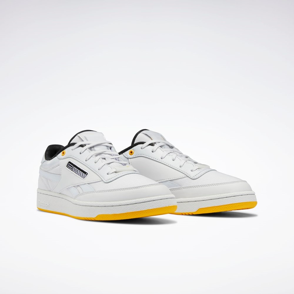 Reebok Jurassic World Club C Revenge Shoes Bílé Stříbrné Zlaté | ZBTNA3572