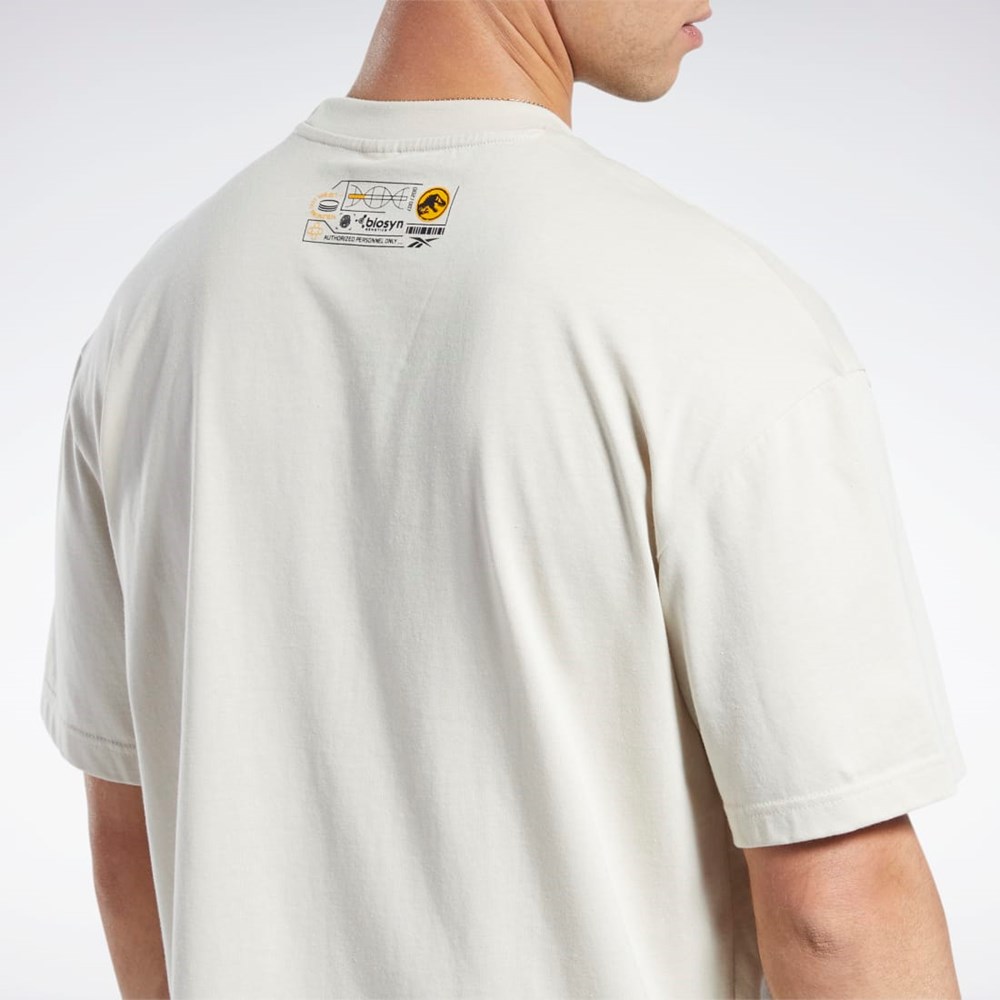 Reebok Jurassic World Fossil T-Shirt Stucco | MEOAL8753