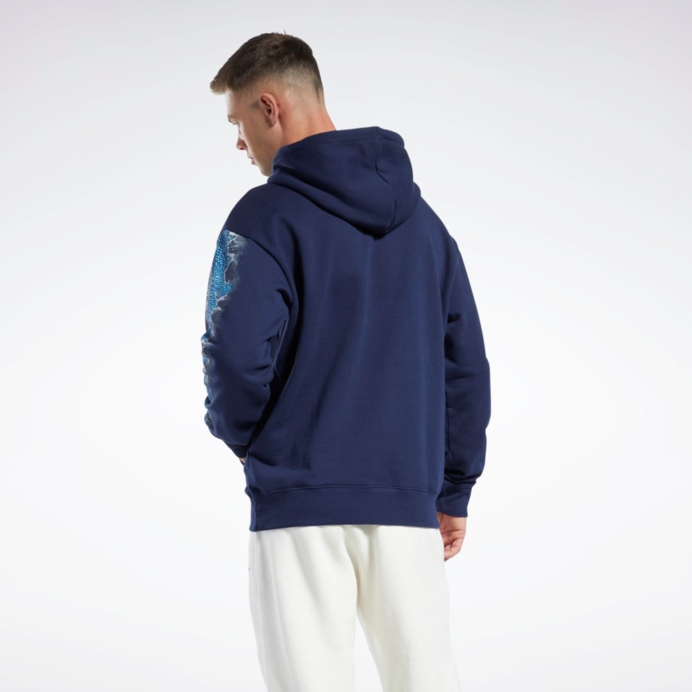 Reebok Jurassic World Grafická Hoodie Tmavě Blankyt | HDJPK4681