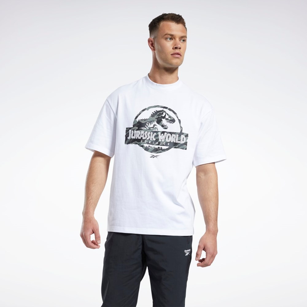 Reebok Jurassic World T-Shirt Bílé | ELCRY9715