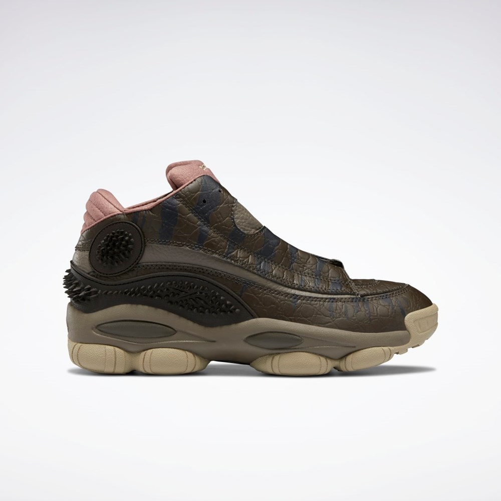Reebok Jurassic World The Answer DMX Basketball Shoes Stone / Cliff Stone / Parched Earth | SRBXV9741