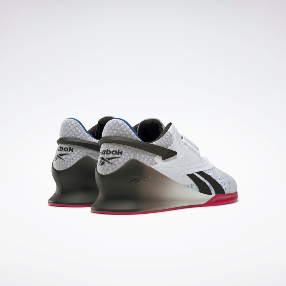 Reebok Legacy Lifter II Weightlifting Shoes Bílé Černé Červené | MKLJH2306