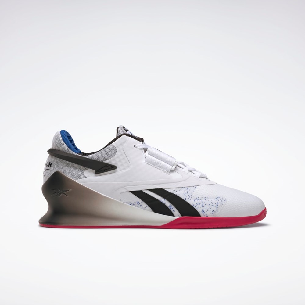 Reebok Legacy Lifter II Weightlifting Shoes Bílé Černé Červené | MKLJH2306