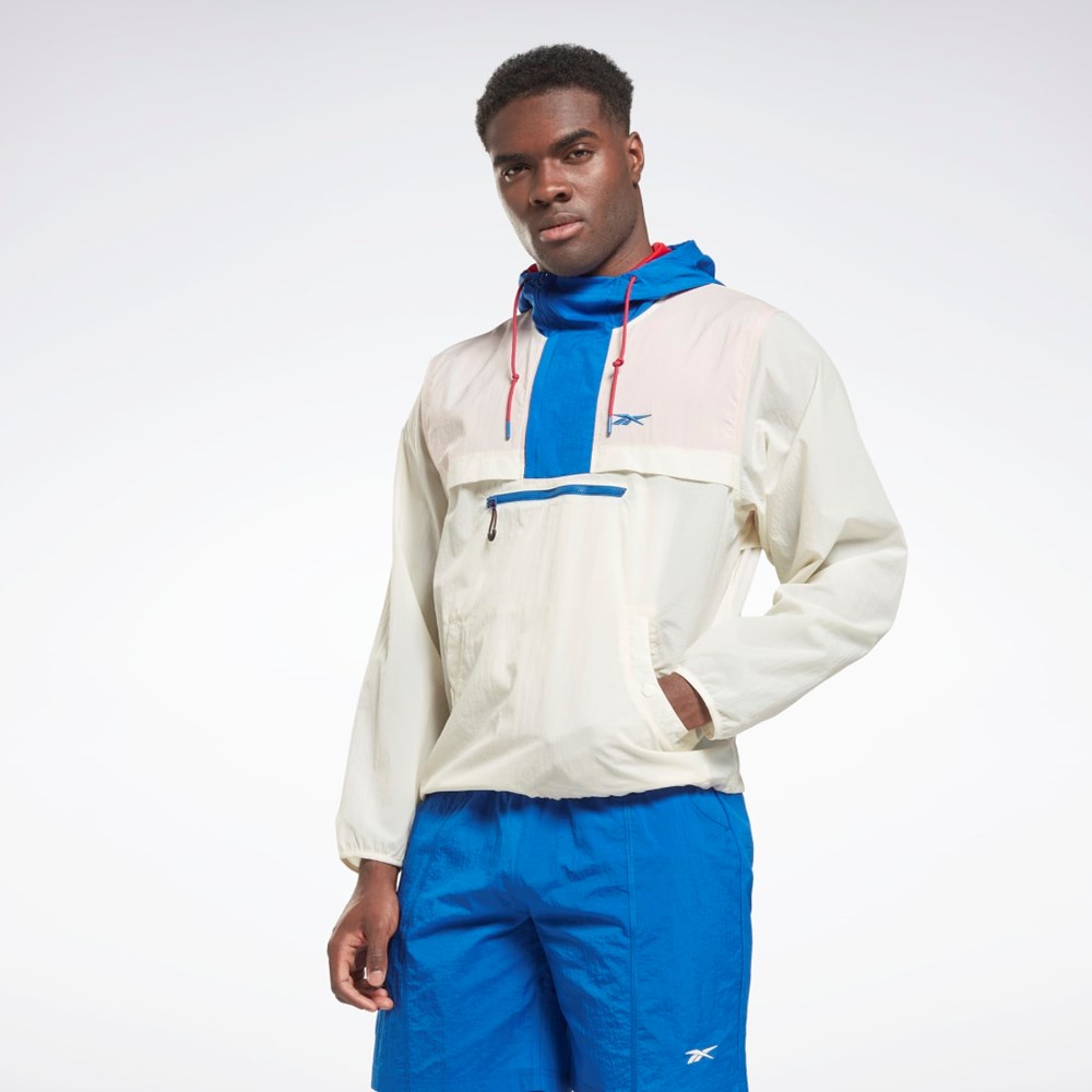 Reebok Lehké Woven Anorak Jacket Bílé | LIQMU1206
