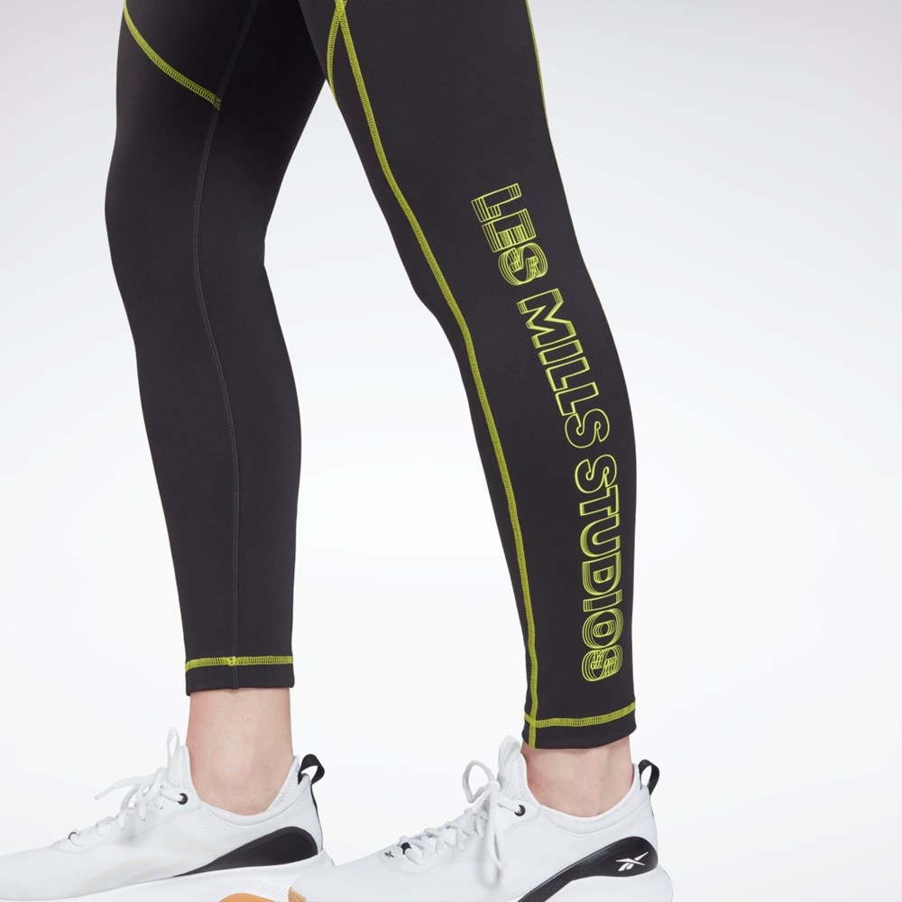 Reebok Les Mills® Iconic Tights Černé | CTRHZ2185