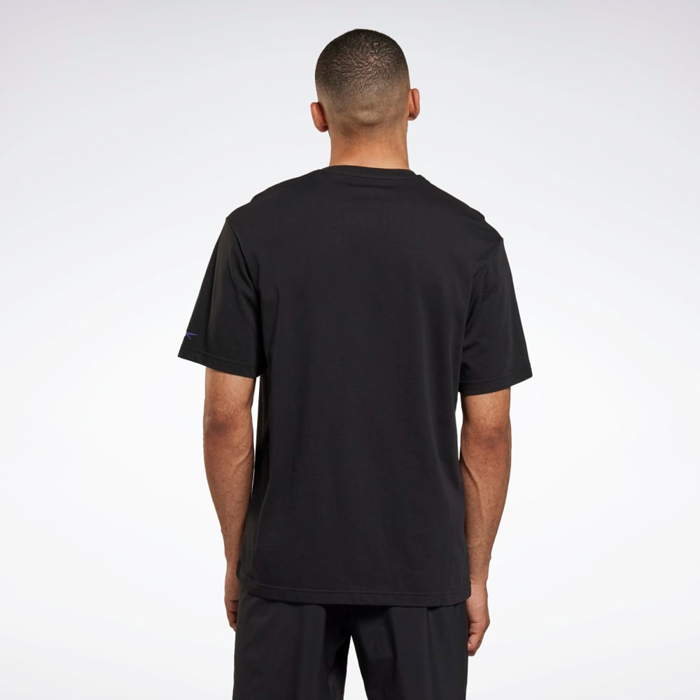 Reebok Les Mills® Oversized Grafická T-Shirt Černé | MEUJN7986