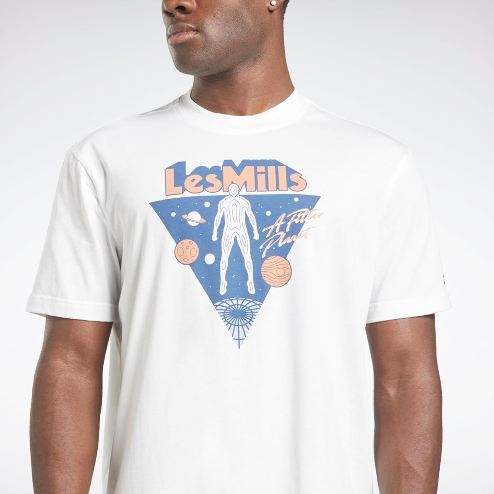 Reebok Les Mills® Oversized Grafická T-Shirt Bílé | RCAXU5963
