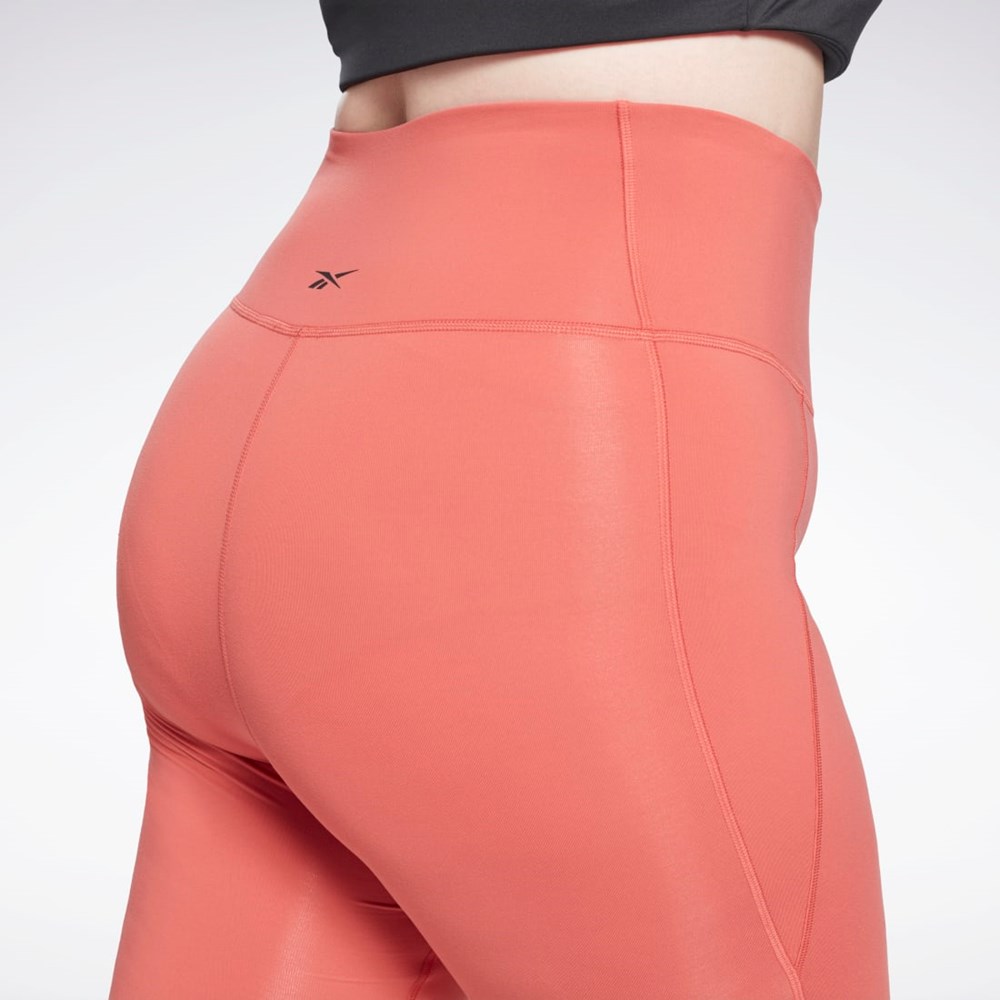 Reebok Lux High-Waisted Tights (Plus Size) Rhodonite | LAVIH8795