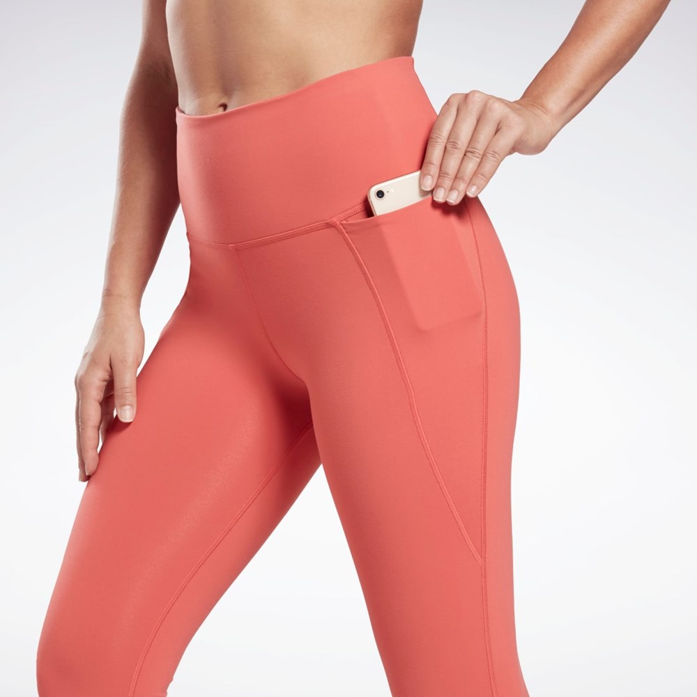 Reebok Lux High-Waisted Tights Rhodonite | KOJAT9851