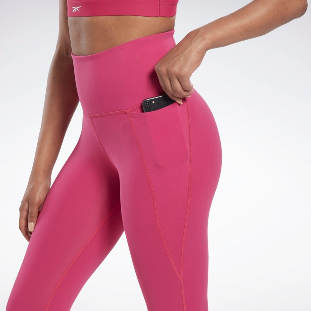 Reebok Lux High-Waisted Tights Růžové | XGYBP0529