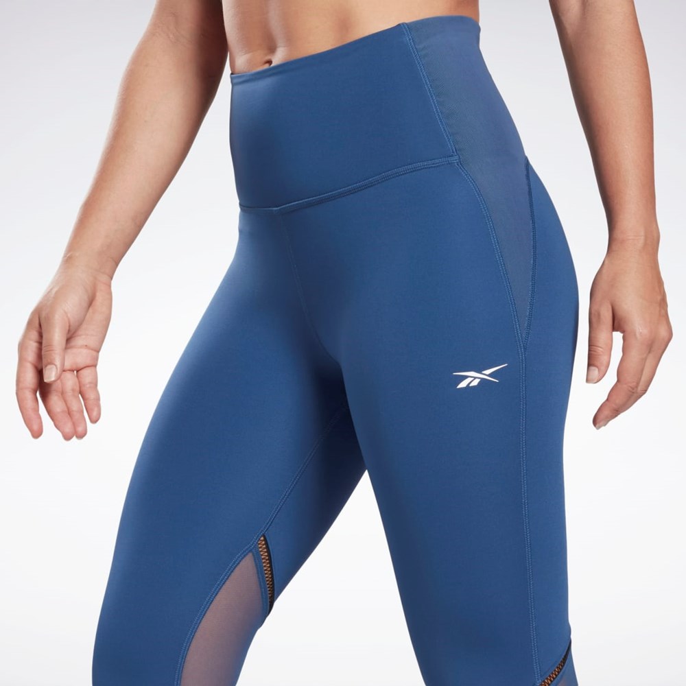 Reebok Lux Perform Perforated Leggings Blankyt | LTUZI9780