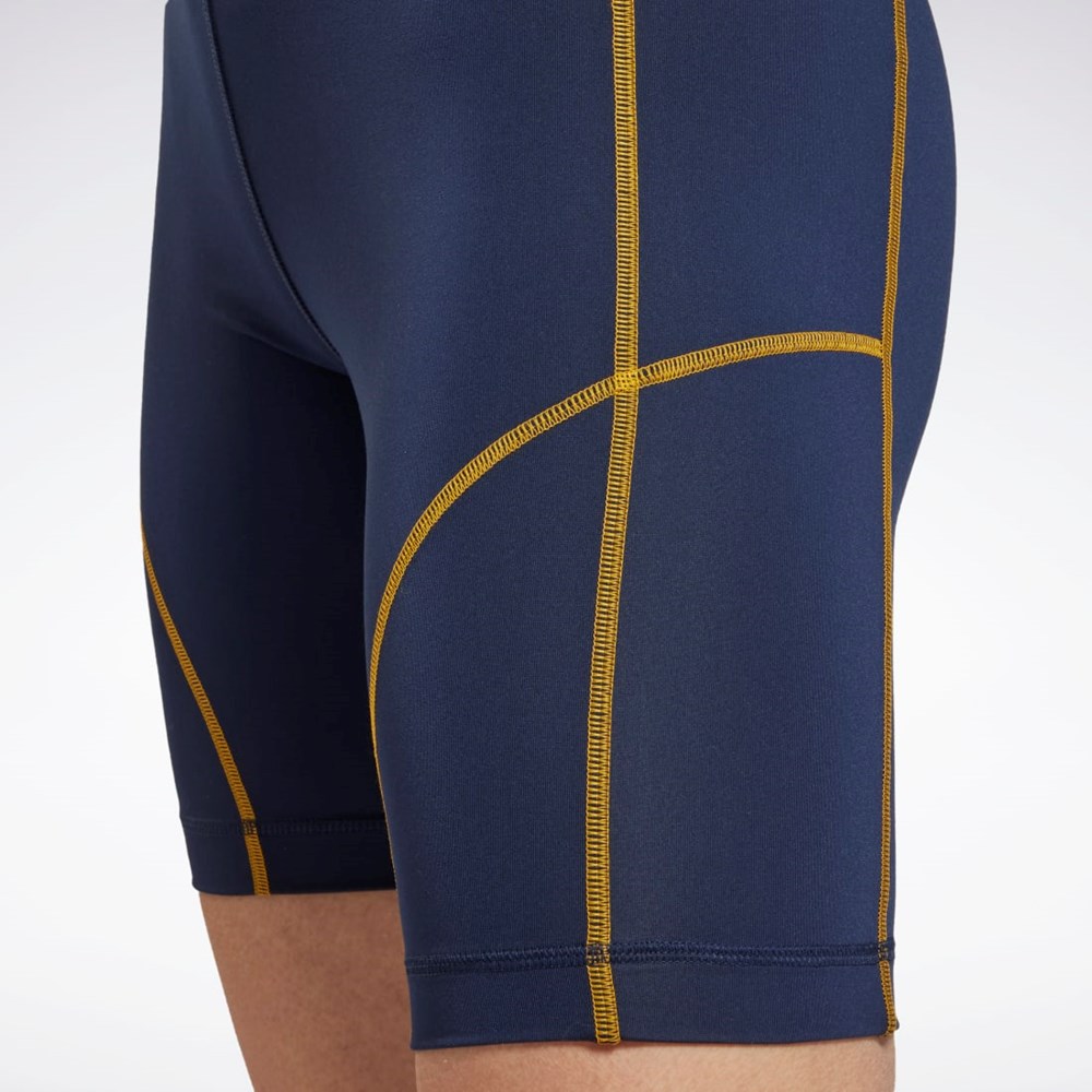 Reebok MYT Krátké Tights Tmavě Blankyt | QJWLR8315