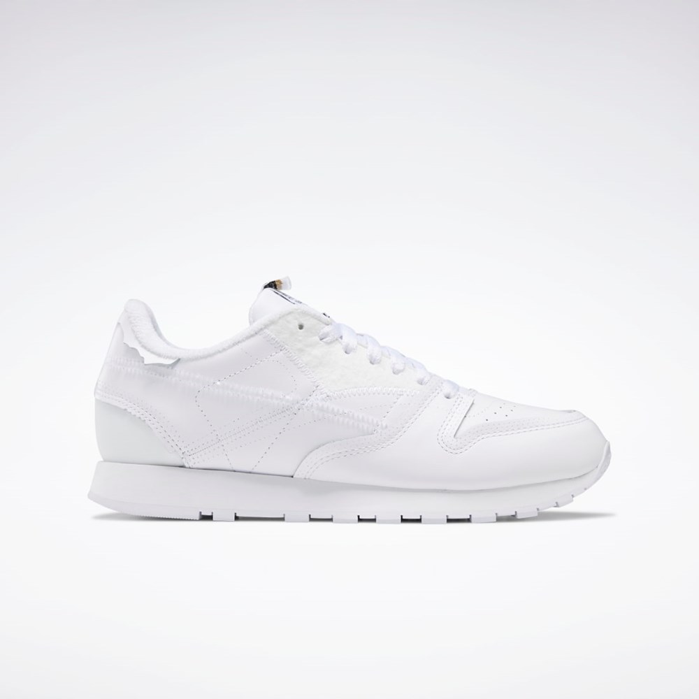 Reebok Maison Margiela CL Memory of Shoes Bílé Černé Bílé | QBNFV9174